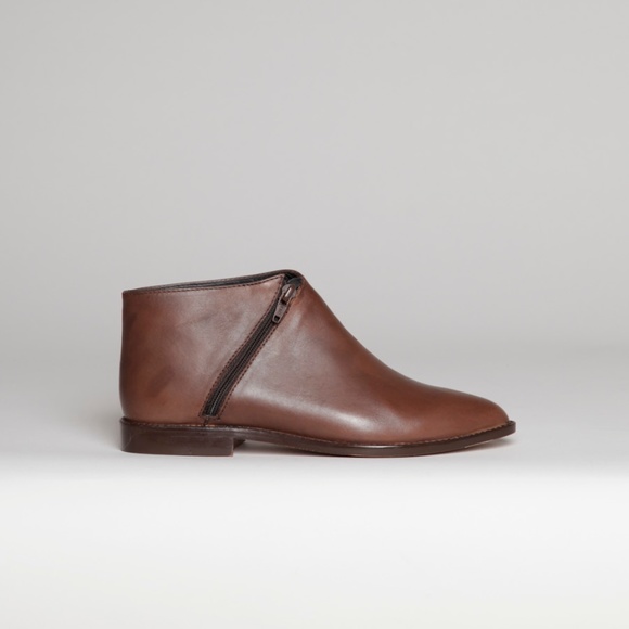 Rachel Comey Shoes - RACHEL COMEY Flat Padua Ankle Boot Tobacco Leather